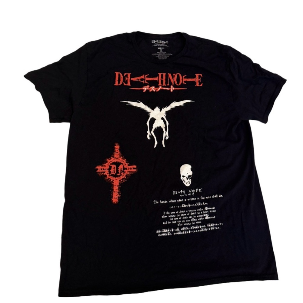 Death Note Anime Graphic T Shirt XL Black Ryuk Manga Streetwear